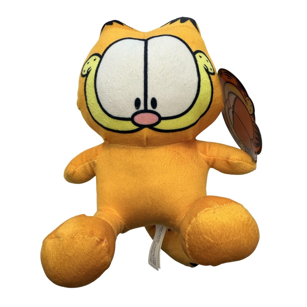 Garfield Cat Big Head Plush Stuffed Animal Toy Small 7in Orange Nickelodeon